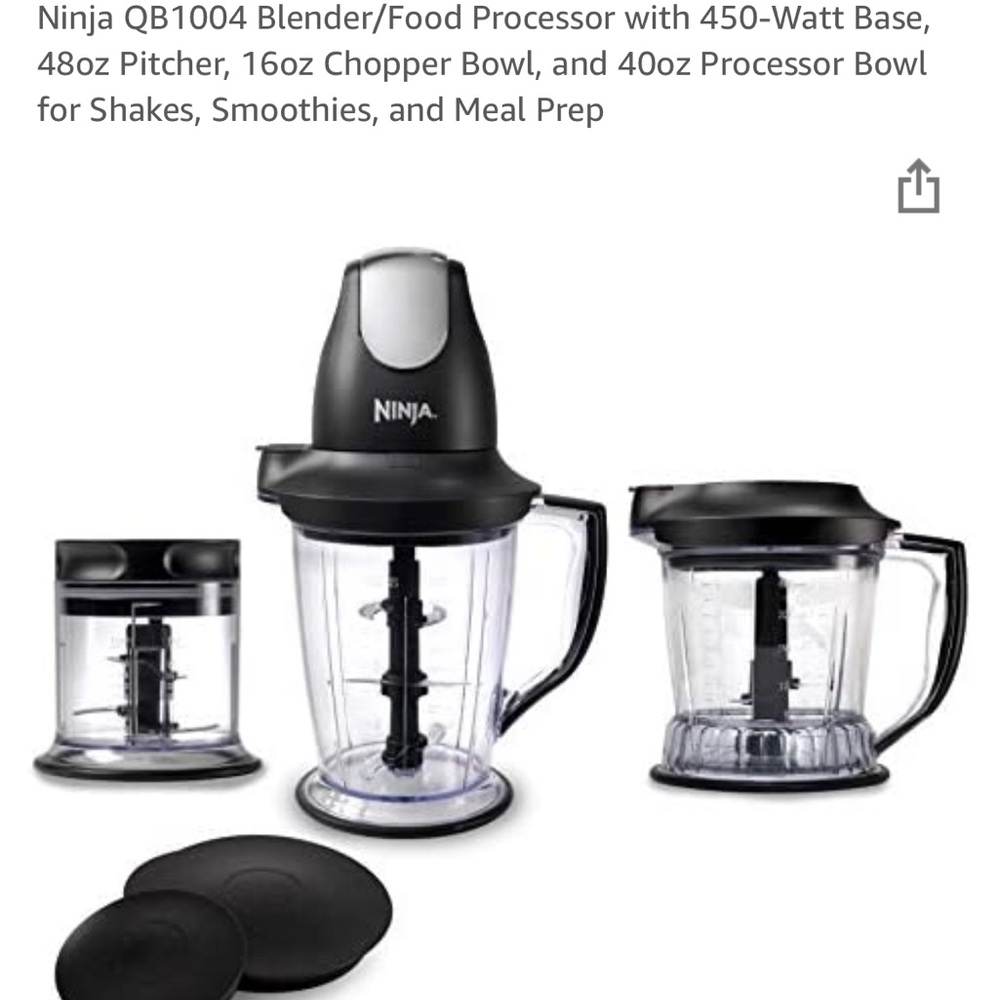 Grey Ninja Bullet blender + extra set